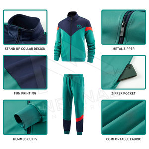 Survêtements de sport légers et solides sur mesure en grandes tailles pour hommes - Services OEM, Marque privée, Ensembles deux pièces en gros - Product Image 4