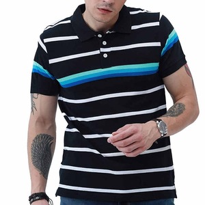 Haute qualité 100% coton hommes pour T-shirts polo en gros personnalisé à manches courtes Logo de golf brodé - Product Image 1