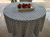 Nappe en coton pur imprimée à la main, personnalisable, de style moderne, pour les mariages et l'usage domestique, Balajee