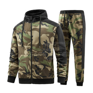 Combinaison de jogging pour homme la plus vendue avec sweat à capuche zippé à manches longues nouveauté survêtement imprimé camouflage respirant et pour l'hiver - Product Image 2