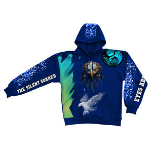 Hiver Hommes Vintage Heavyweight 100% Coton Hoodies Acid Washed Print Pullover Custom Embroidered Plain Dyed Men's Custom - Product Image 1
