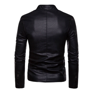 Chaqueta de cuero para hombre con logotipo personalizado de mejor diseño, ropa de invierno de alta calidad para Exteriores con revestimiento de logotipo frontal - Product Image 2
