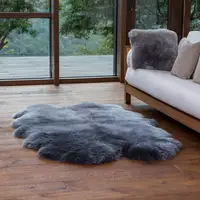 승진 가정용 긴 머리 침실 양고기 모피 카펫 바닥 진짜 양모 펠트 깔개 호주 양모 홈 장식