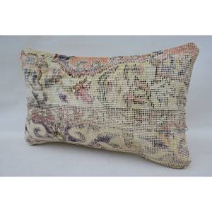 Patrón Vintage Beige Lana Kantha Mosaico 12x20 Pulgadas Paisley Paneles Uva Patchwork Almohada Técnica Tejida - Product Image 3