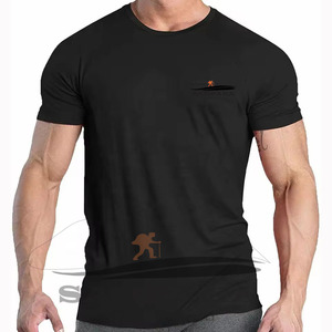 Compression Gym Sports <b>Undershirt</b> Men's T-shirts Polyester Spandex Quick Dry Breathable Custom Logo Workout Fitness Training - Product Image 3