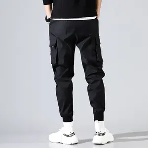Customized <b>Men's</b> Pants Cargo Panel <b>Trousers</b> Genuine Breathable Unisex <b>Leather</b> Material Cargo Pant OEM - Product Image 4