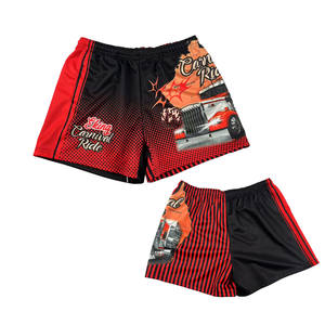 Vêtements de rugby pour hommes, vêtements de football au design personnalisé, short athlétique en maille imprimé par sublimation avec poches zippées - Product Image 6