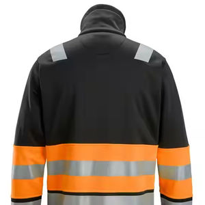 Chaquetas de Trabajo Unisex de Alta Visibilidad con Certificación CE, de Poliéster y Algodón, Reflectantes, con Cremallera de Seguridad para Invierno - Product Image 4
