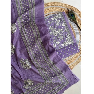 Hermoso traje de 3 colores, piezas hechas con tela de algodón puro, conjunto de traje Salwar de diseñador que incluye fondo de algodón suave y Kota Doriya - Product Image 1