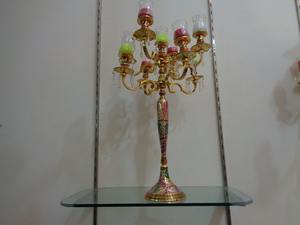 เชิงเทียนสำหรับตกแต่ง,เชิงเทียนโลหะสีทองสำหรับงานแต่งงานและวันคริสต์มาส - Product Image 2