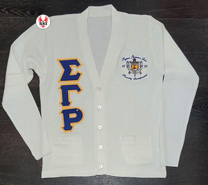 Sigma Gamma Rho Srority Embroidery Women Acrylic <b>Cardigan</b> | Sorority Embroidered <b>Ladies</b> Custom Women Acrylic <b>Cardigan</b> Sweater - Product Image 6