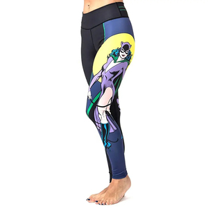 Sublimation Women's High-Waisted <b>Ankle</b>-Length Legging Spats Jitsu Grappling Compression Pants Breathable Four-Way Stretch Quick - Product Image 6