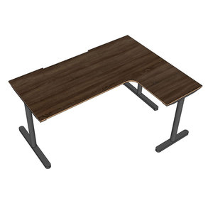 GD68059 L-Shaped Gaming <b>Desk</b> Assembled <b>Computer</b> <b>Desk</b> with Wooden Plywood and Iron Frame Featuring LED and MDF Surface - Product Image 6
