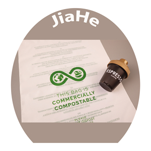 Bolsas biodegradables blancas esmeriladas con advertencia de asfixia para ropa, camisetas, embalaje adhesivo autosellante, bolsillos planos - Product Image 6