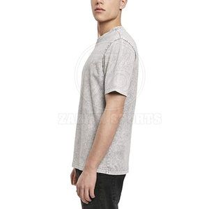 T-shirts délavés à l'acide pour hommes Nouveau design Vêtements de mode en plein air 100% coton Vente en gros - Product Image 4