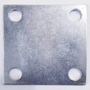 Brides carrées en fer disponibles en plusieurs tailles galvanisées utilisées dans les accessoires de garde-corps Pièces et raccords pour mains courantes d'escalier - Product Image 4