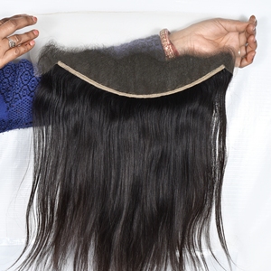 13*4 HD Frontal Fabrication 100% Vente en gros vietnamienne de différentes couleurs et textures machine à vagues profondes double trame cheveux humains - Product Image 2