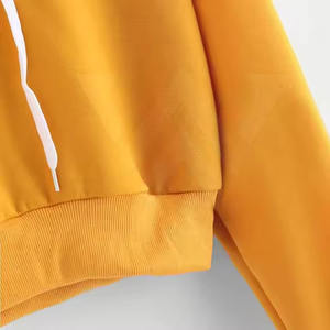 Best Selling High Quality Women's Casual <b>Crop</b> <b>Top</b> Hoodies Winter Season Polyester/Cotton Material Reasonable Price - Product Image 4