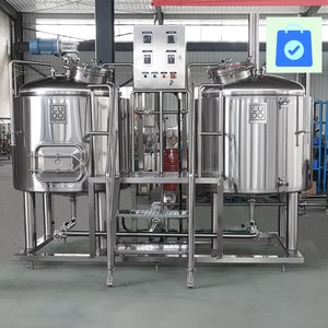 Système de brasserie à deux cuves de 500 L, équipement de brassage en acier inoxydable pour la fermentation en brasserie - Product Image 1