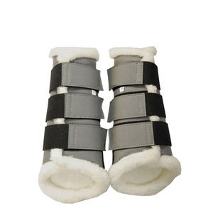 รองเท้าบูทสายรัดสำหรับขี่ม้าด้านหน้าและขาหลังของม้าโลโก้และขนาด - Product Image 5