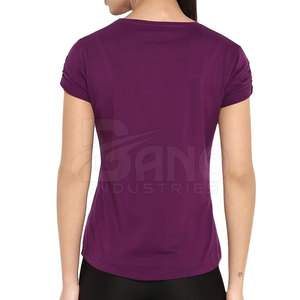2025 logotipo personalizado ligero lienzo mujeres camisetas Casual verano estilo al por mayor - Product Image 5