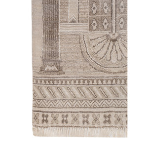 Khidki <b>Large</b> Area Hand Knotted Wool & Bamboo Silk <b>Rugs</b> Rectangle Novelty Pattern for Home & Hallway LRB-1815 Living Room Carpet - Product Image 4