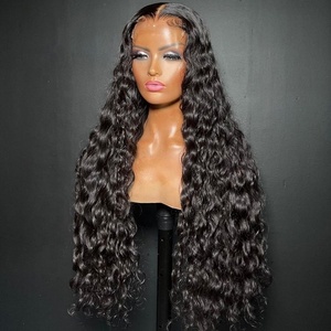 Vente en gros pré-plumé HD Transparent Front Lace Wig 100% cheveux humains vierges, 360 Lace Frontal Wig,13x6 Full Lace Perruques de cheveux humains - Product Image 1