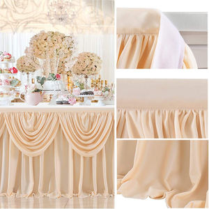 Falda de mesa de tul cuadrada desechable de venta directa de fábrica para decoraciones de cumpleaños diseños personalizados disponibles - Product Image 6