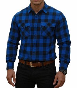 Camisa de Franela Resistente para Motocicleta, con Refuerzo Interior para Protección, Talla Grande, para Invierno, para Motociclistas de Larga Distancia - Product Image 4