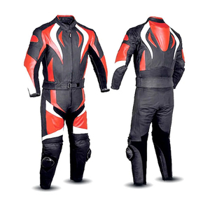 Costume en cuir de course de moto fait à la main personnalisé | Combinaison de motard en cuir de vachette | Équipement d'équitation sur piste OEM approuvé CE - Product Image 5
