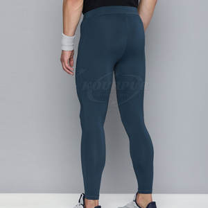 Meilleures ventes : Leggings de sport ajustés pour hommes en coton et bambou, respirants, à séchage rapide, avec taille élastique, logo personnalisé, taille adulte - Product Image 3