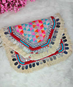 Vintage Banjara Patchwork Broderie Sac À Main De Luxe Artisanat Pochette Femmes Vente Chaude Hippie Style Épaule Sac À Provisions - Product Image 4