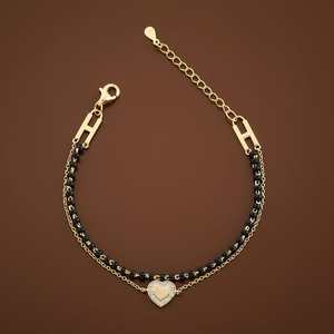 92.5 <b>Silver</b> Fashion <b>Charm</b> <b>Bracelet</b> 157413 Model - Product Image 1