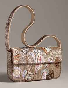 Ethnic Inspired Embroidered Handbag with Strap <b>Belt</b> - Product Image 1