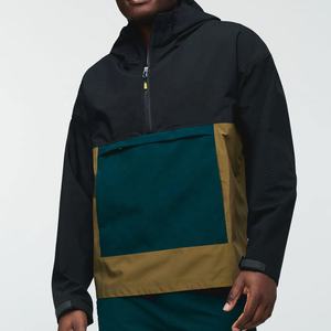 แจ็กเก็ตมีซิปไซส์ใหญ่พิเศษสำหรับผู้ชายเสื้อกันลมแนววินเทจกลางแจ้งกันน้ำทำจากโพลีเอสเตอร์ - Product Image 1