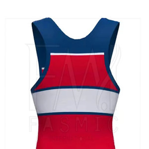 2025 venta al por mayor barato transpirable hombre lucha camiseta diseño personalizable transpirable lucha tanque tejido método - Product Image 4