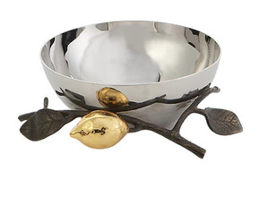Nuevo Plato para Servir Frutas de Metal con Diseño de Hojas, Plato de Metal de Latón para Decoración de Mesa de Comedor - Product Image 1