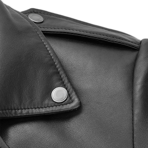 Chaqueta de Cuero para Hombre, Estilo Moderno, Decoración Bordada, Logotipo Frontal, Precio Bajo, Marca Privada, Superventas - Product Image 3