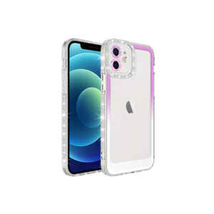 Funda de Silicona con Purpurina Degradada de Lujo Netzy para iPhone 11, Funda Protectora Suave a Prueba de Golpes, Función Antihuellas, Estilo INS - Product Image 1