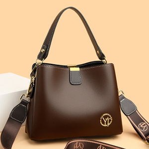 กระเป๋าหนังสีเบอร์กันดีมีสไตล์พร้อมเน้นพื้นผิวหนังจระเข้และช่องซิปหลายช่องเหมาะสำหรับการจัดระเบียบ - Product Image 5