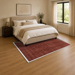 <b>RUGS</b> DEPOT LXDP-0892 Wholesale Red Burgundy Contemporary Abstract Digital Printed Machine Washable Chenille Area <b>Rug</b> <b>Non</b> <b>Slip</b> - Product Image 3