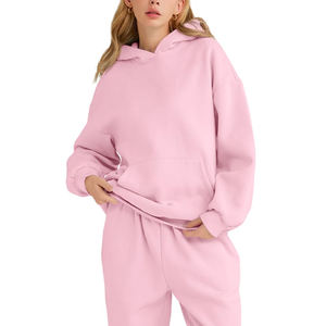 Venta caliente mujeres sudaderas con capucha de gran tamaño Streetwear estilo Hip Hop tela polar a prueba de viento ropa de invierno estilo pulóver - Product Image 1