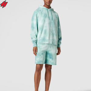 Ensemble sweat à capuche et short pour homme Survêtement respirant pour le jogging Tenue décontractée avec motif imprimé Ensemble sweat à capuche et short - Product Image 2