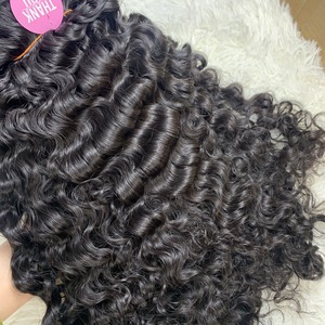 Texture chaude cambodgien Remy cheveux trame vague naturelle cuticule aligné brut birman non transformé corps humain Style de vague - Product Image 3