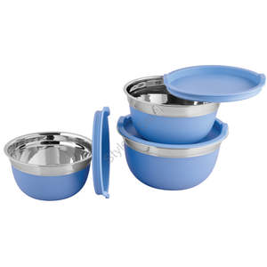 Precio al por mayor Premium Step Tazón con tapa Color azul - Product Image 1