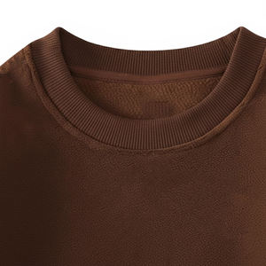 Sweat-shirt pour homme en gros, poids lourd, hiver, fond épais, double face en polaire, intérieur chaud, imprimé, écologique, col rond - Product Image 3