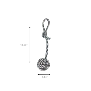 Juguete Chirriante para Perros Monli, Juguete de Cuerda TPR Blanco y Negro, Juguetes Duraderos para Perros y Gatos para Jugar y Guardar en la Bolsa - Product Image 4