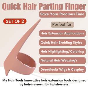 Hair extension tools Hair Braiding tools Stitch Braid Finger Tool for Stitch Braiding Tool Durable Dreadlocks <b>Wig</b> Curling Quick - Product Image 4