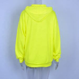 Sudadera con capucha de algodón y poliéster para mujer, ropa con logotipo personalizado, precio al por mayor, bajo pedido mínimo - Product Image 2