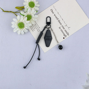 Cute Leather Keychain Personalized Gift Travel Bag <strong>Luggage</strong> Leather Tag Key Fashion Metal Car Brand Gift Keychain Phone Key Ring - Product Image 3